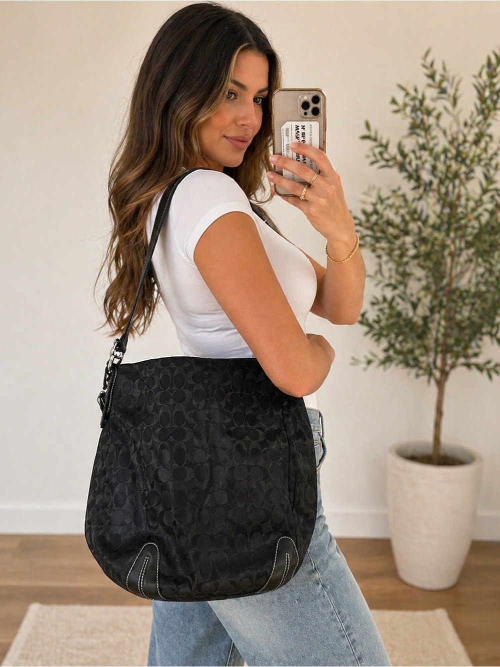 Coach crossbody/handbag black C bag
